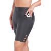 Ocean Blues Women’s 8″ High Waisted Swim Shorts with Pockets Tummy Control Board Shorts UPF 50+ Beach Shorts(Grey)