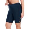 Ocean Blues Women’s 8″ High Waisted Swim Shorts with Pockets Tummy Control Board Shorts UPF 50+ Beach Shorts(Navy Blue)
