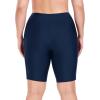 Ocean Blues Women’s 8″ High Waisted Swim Shorts with Pockets Tummy Control Board Shorts UPF 50+ Beach Shorts(Navy Blue)