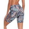 Ocean Blues Women’s 8″ High Waisted Swim Shorts with Pockets Tummy Control Board Shorts UPF 50+ Beach Shorts(Paisley Floral)