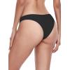 Ocean Blues Women’s Cheeky Brazilian Cut Bikini Bottom(Black)