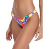 Ocean Blues Women’s Cheeky Brazilian Cut Bikini Bottom(Colorful Floral)