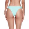 Ocean Blues Women’s Cheeky Brazilian Cut Bikini Bottom(Eggshell Blue)
