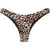 Ocean Blues Women’s Cheeky Brazilian Cut Bikini Bottom(Leopard)