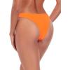 Ocean Blues Women’s Cheeky Brazilian Cut Bikini Bottom(Neon Orange)