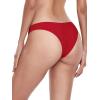 Ocean Blues Women’s Cheeky Brazilian Cut Bikini Bottom(Red)