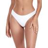 Ocean Blues Women’s Cheeky Brazilian Cut Bikini Bottom(White -)