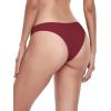 Ocean Blues Women’s Cheeky Brazilian Cut Bikini Bottom(Wine Red)