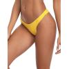 Ocean Blues Women’s Cheeky Brazilian Cut Bikini Bottom(Yellow)