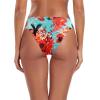 Ocean Blues Women’s Cheeky High Leg Bikini Bottom Mid Rise Swim Bottom(Blue Floral)