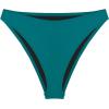 Ocean Blues Women’s Cheeky High Leg Bikini Bottom Mid Rise Swim Bottom(Dark Teal)
