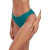 Ocean Blues Women’s Cheeky High Leg Bikini Bottom Mid Rise Swim Bottom(Dark Teal)