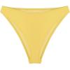 Ocean Blues Women’s Cheeky High Leg Bikini Bottom Mid Rise Swim Bottom(Lemon Yellow)