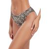 Ocean Blues Women’s Cheeky High Leg Bikini Bottom Mid Rise Swim Bottom(Leopard)