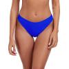 Ocean Blues Women’s Cheeky High Leg Bikini Bottom Mid Rise Swim Bottom(Royal Blue)