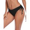 Ocean Blues Women’s Full Coverage Swim Bottom Tie Sides Bikini Bottom(A-black)