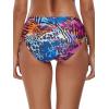 Ocean Blues Women’s Full Coverage Swim Bottom Tie Sides Bikini Bottom(Animal Print)