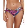 Ocean Blues Women’s Full Coverage Swim Bottom Tie Sides Bikini Bottom(Animal Print)