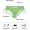 Ocean Blues Women’s Full Coverage Swim Bottom Tie Sides Bikini Bottom(Avocadd Green)
