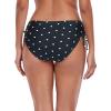 Ocean Blues Women’s Full Coverage Swim Bottom Tie Sides Bikini Bottom(Black Polka Dot)