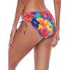 Ocean Blues Women’s Full Coverage Swim Bottom Tie Sides Bikini Bottom(Colorful Floral)