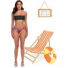 Ocean Blues Women’s Full Coverage Swim Bottom Tie Sides Bikini Bottom(Colorful Floral)
