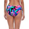 Ocean Blues Women’s Full Coverage Swim Bottom Tie Sides Bikini Bottom(Colorful Leaves)