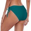 Ocean Blues Women’s Full Coverage Swim Bottom Tie Sides Bikini Bottom(Dark Green)