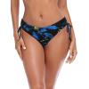 Ocean Blues Women’s Full Coverage Swim Bottom Tie Sides Bikini Bottom(Feather Print)