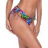 Ocean Blues Women’s Full Coverage Swim Bottom Tie Sides Bikini Bottom(Flower Garden)