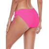 Ocean Blues Women’s Full Coverage Swim Bottom Tie Sides Bikini Bottom(Hot Pink)