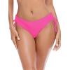 Ocean Blues Women’s Full Coverage Swim Bottom Tie Sides Bikini Bottom(Hot Pink)