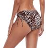 Ocean Blues Women’s Full Coverage Swim Bottom Tie Sides Bikini Bottom(Leopard-b)