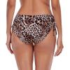 Ocean Blues Women’s Full Coverage Swim Bottom Tie Sides Bikini Bottom(Leopard-b)