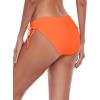 Ocean Blues Women’s Full Coverage Swim Bottom Tie Sides Bikini Bottom(Orange-red)