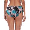 Ocean Blues Women’s Full Coverage Swim Bottom Tie Sides Bikini Bottom(Pink Leaves)