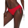 Ocean Blues Women’s Full Coverage Swim Bottom Tie Sides Bikini Bottom(Red.)