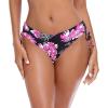 Ocean Blues Women’s Full Coverage Swim Bottom Tie Sides Bikini Bottom(Rose Redbud)