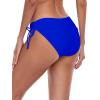 Ocean Blues Women’s Full Coverage Swim Bottom Tie Sides Bikini Bottom(Royal Blues)