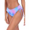 Ocean Blues Women’s Full Coverage Swim Bottom Tie Sides Bikini Bottom(Splash)