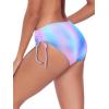 Ocean Blues Women’s Full Coverage Swim Bottom Tie Sides Bikini Bottom(Splash)