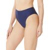 Ocean Blues Women’s High Leg Swimsuit High Waisted Bikini Bottom(Navy Blue)