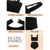 Ocean Blues Women’s High Waisted Bikini Set Two Piece Bathing Suits(Black)