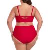Ocean Blues Women’s High Waisted Bikini Set Two Piece Bathing Suits(Red)