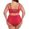 Ocean Blues Women’s High Waisted Bikini Set Two Piece Bathing Suits(Red Polka Dot)