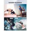Ocean Blues Women’s High Waisted Board Shorts Tummy Control Swim Shorts UPF 50+ Beach Shorts(Black)