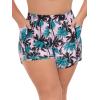 Ocean Blues Women’s High Waisted Board Shorts UPF 50+ Swim Shorts Quick Dry Trunks with Liner(Coconut Tree)