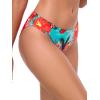 Ocean Blues Women’s Low Waisted Bikini Bottom Full Coverage Swim Bottom(Blue Floral)