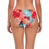 Ocean Blues Women’s Low Waisted Bikini Bottom Full Coverage Swim Bottom(Blue Floral)