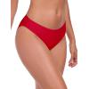 Ocean Blues Women’s Low Waisted Bikini Bottom Full Coverage Swim Bottom(Red)